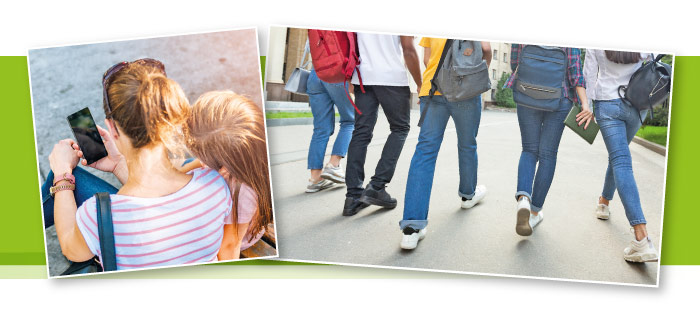 Bilder von Teenagern in Gruppen